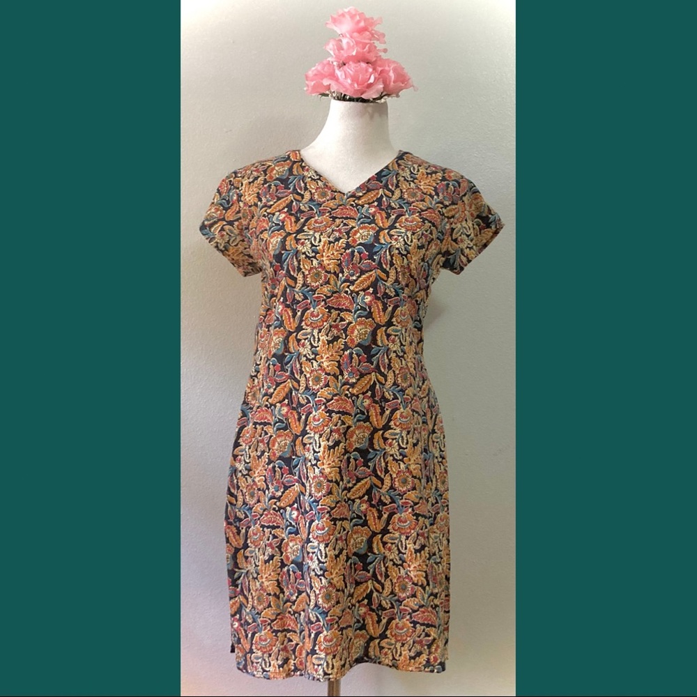 Bohemian Floral Tunic Dress